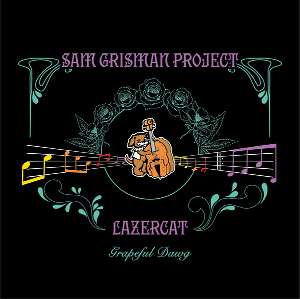 Grapeful Dawg T-shirt (Sam Grisman Project x Lazercat)