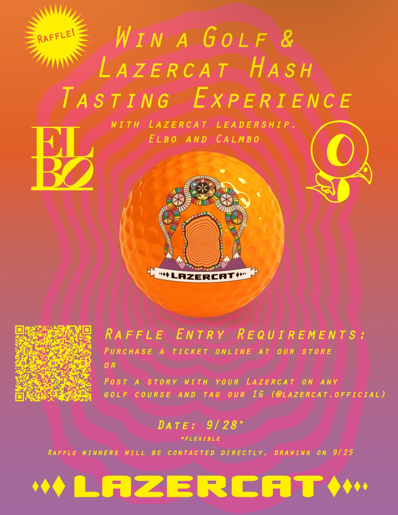 Calmbo x Elbo x Lazercat Golf Round Raffle Ticket