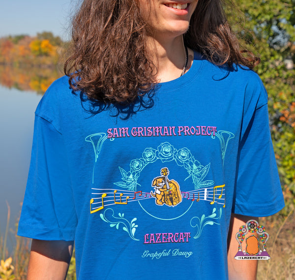 Grapeful Dawg T-shirt (Sam Grisman Project x Lazercat)